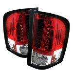 2012 Chevy Silverado 2500HD Red and Clear LED Tail Lights