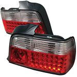 1993 BMW E36 Sedan 3 Series Red and Clear LED Tail Lights