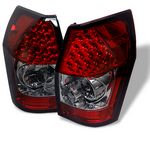 Dodge Magnum 2005-2008 Red and Smoked LED Tail Lights