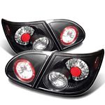 2003 Toyota Corolla Black LED Tail Lights