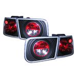 1997 Honda Civic Coupe JDM Black LED Tail Lights