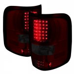 2005 Ford F150 Red and Smoked LED Tail Lights