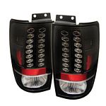 2001 Ford Expedition Black LED Tail Lights