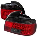 BMW E39 5 Series 1997-2000 Red and Smoked LED Tail Lights