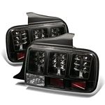 2009 Ford Mustang Black LED Tail Lights