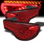 2014 Subaru BRZ Red LED Tail Lights