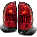 2007 Toyota Tacoma Red and Smoked LED Tail Lights