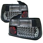 1998 BMW E36 Sedan 3 Series Black LED Tail Lights