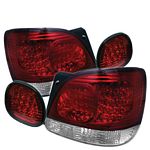 2001 Lexus GS300 Red and Clear LED Tail Lights