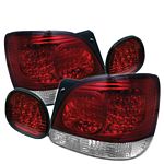 1999 Lexus GS300 Red and Clear LED Tail Lights