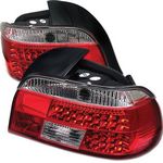 BMW E39 5 Series 1997-2000 Red and Clear LED Tail Lights