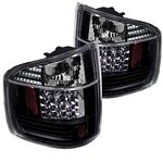 1996 Chevy S10 Black LED Tail Lights
