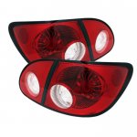 2006 Toyota Corolla Red and Clear LED Tail Lights