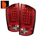 2008 Dodge Ram 3500 Red and Clear LED Tail Lights