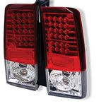 2006 Scion xB Red and Clear LED Tail Lights