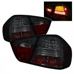 2007 BMW 3 Series E90 Sedan Smoked LED Tail Lights