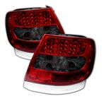 1998 Audi A4 Red and Smoked LED Tail Lights