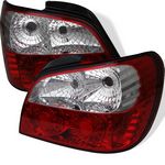 2002 Subaru Impreza Red and Clear LED Tail Lights