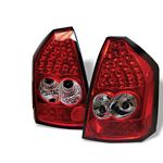 2005 Chrysler 300C Red and Clear LED Tail Lights