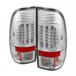 2012 Ford F550 Super Duty Clear LED Tail Lights