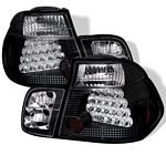 1999 BMW E46 Sedan 3 Series Black LED Tail Lights