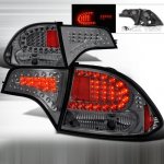 2007 Honda Civic Sedan Smoked LED Tail Lights