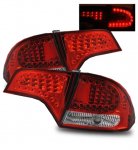 2007 Honda Civic Sedan Red LED Tail Lights