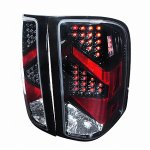 2012 Chevy Silverado LED Tail Lights Black