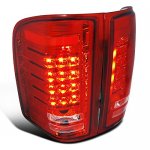 2012 Chevy Silverado Red Bar LED Tail Lights