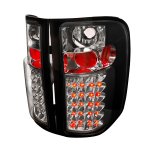 2013 Chevy Silverado 2500HD Black LED Tail Lights