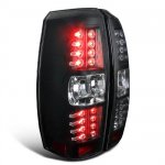 2013 Chevy Avalanche LED Tail Lights Black