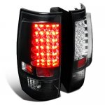 2010 Chevy Tahoe Black LED Tail Lights