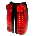 2000 Cadillac Escalade Red LED Tail Lights