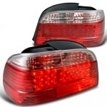 1998 BMW 7 Series LED Tail Lights Red and Clear