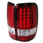 2004 GMC Yukon Denali Red and Clear LED Tail Lights