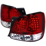 1998 Lexus GS400 Red and Clear LED Tail Lights