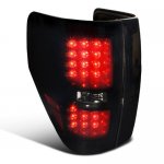 2013 Ford F150 LED Tail Lights Black Smoked