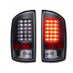 2005 Dodge Ram 2500 Black LED Tail Lights