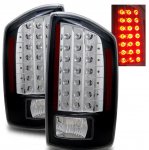 2007 Dodge Ram 3500 Black LED Tail Lights