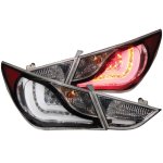 Hyundai Sonata 2010-2012 LED Tail Lights Black