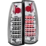 1989 Chevy 1500 Pickup LED Tail Lights Chrome Housing