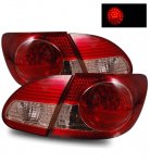 2006 Toyota Corolla LED Tail Lights Red and Clear
