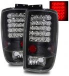 2001 Ford Expedition Black LED Tail Lights