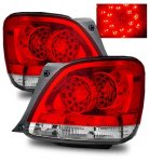 1998 Lexus GS400 Red and Clear LED Tail Lights