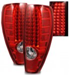 2008 GMC Canyon Red and Clear LED Tail Lights