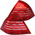 2001 Mercedes Benz C Class Sedan LED Tail Lights Red and Clear