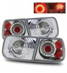 1997 Honda Civic Coupe Clear Ring LED Tail Lights