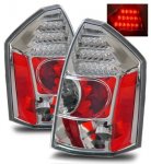 Chrysler 300C 2005-2007 Chrome LED Tail Lights