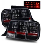 Ford Mustang 2005-2009 LED Tail Lights Black