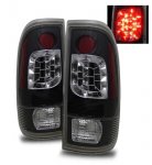 2005 Ford F250 Super Duty LED Tail Lights Black Housing